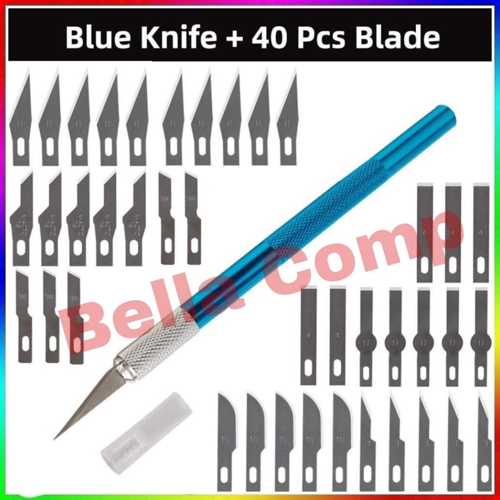 PISAU UKIR 40 IN 1/13 IN 1/5 IN 1 PEN CUTTER / PISAU KERTAS SET ALAT UKIR KERAJINAN.PISAU UKIR SAYAT PISAU UKIR BONSAY PISAU MULTIFUNGSI