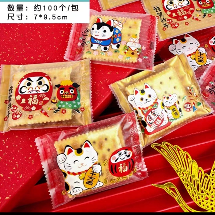 

100lembar plastik sincia plastik kue Imlek plastik nastar cny