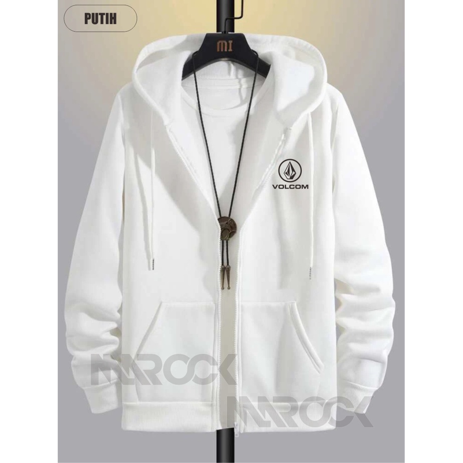 TERMURAH !! COD Jaket Sweater Hoodie Pria Distro Volcom Original Big Size Jumbo M - XXL