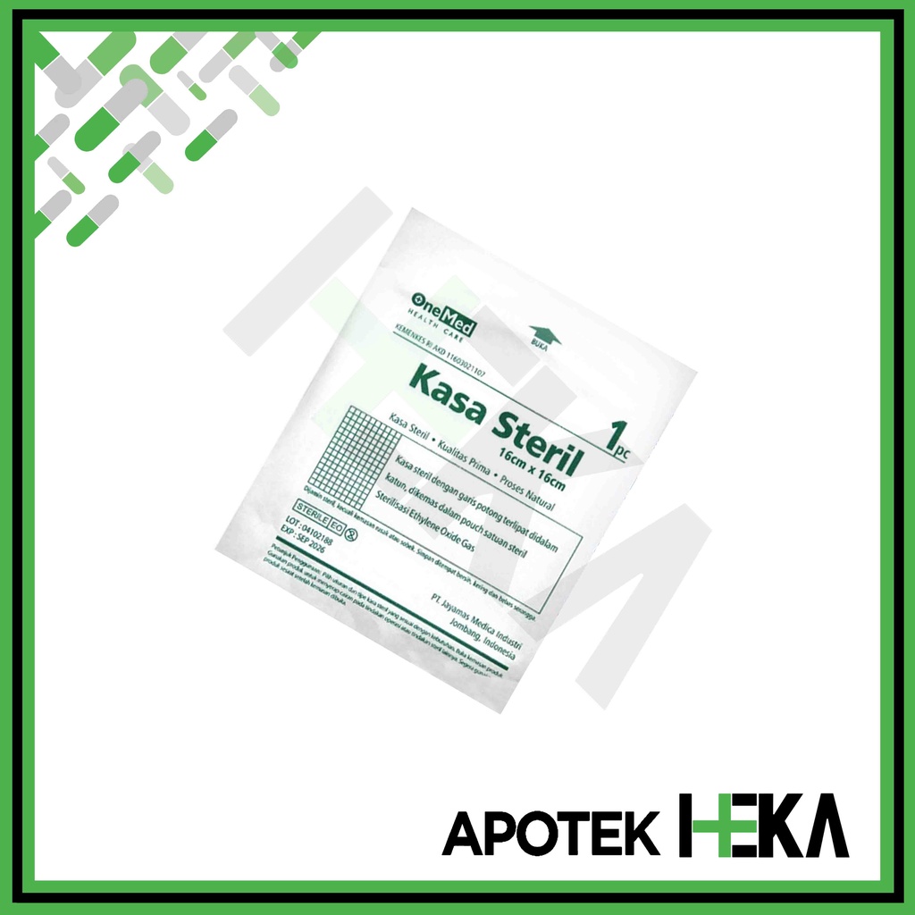 Kasa Sterile 16x16 Onemed 1 pc Kasa Lipat Katun KS B16 (SEMARANG)