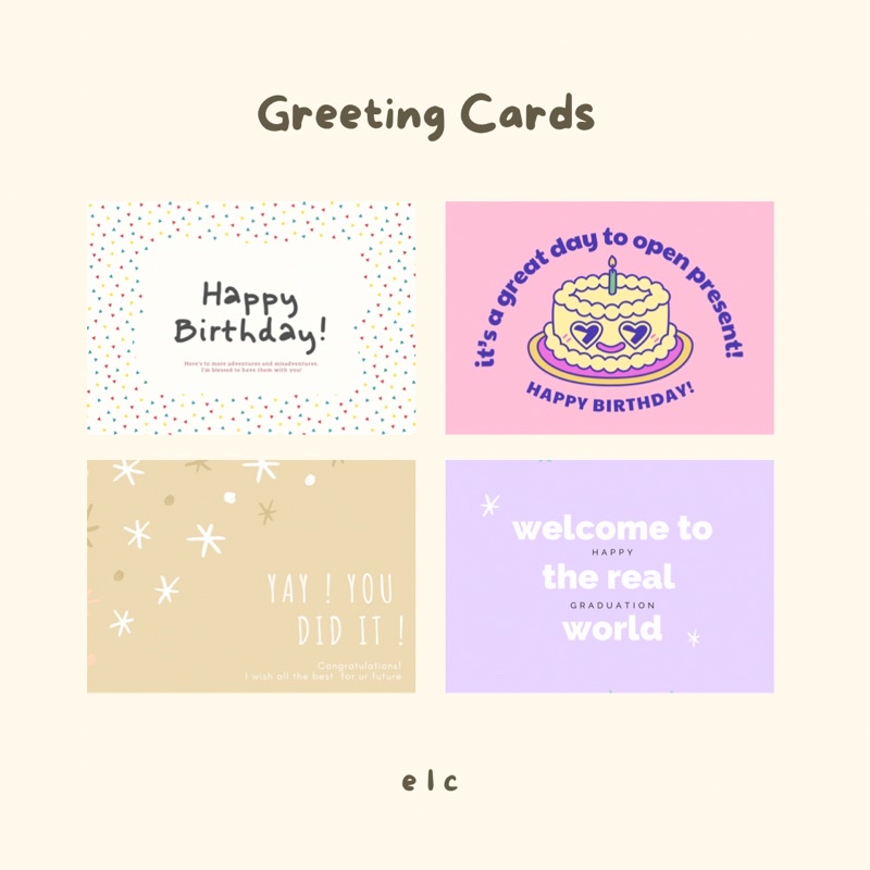 

Greeting Card Custom Note - Gift Card/Kartu Ucapan Ulang Tahun/ Kartu Ucapan Wisuda