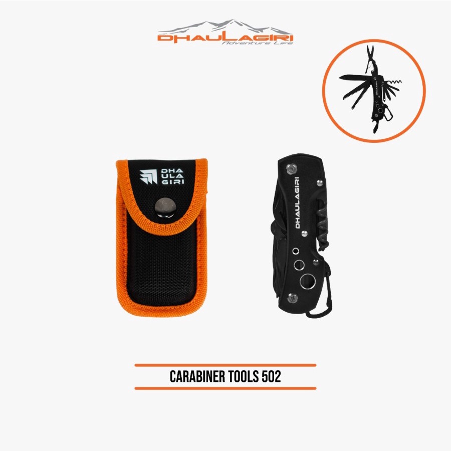 Survival Kit Multifungsi Carabiner Tools 502 Dhaulagiri Multitools