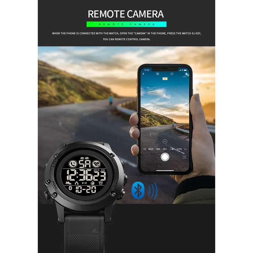 ARS - SKMEI Jam Tangan Smartwatch Pria Bluetooth Pedometer Heartrate - 1746