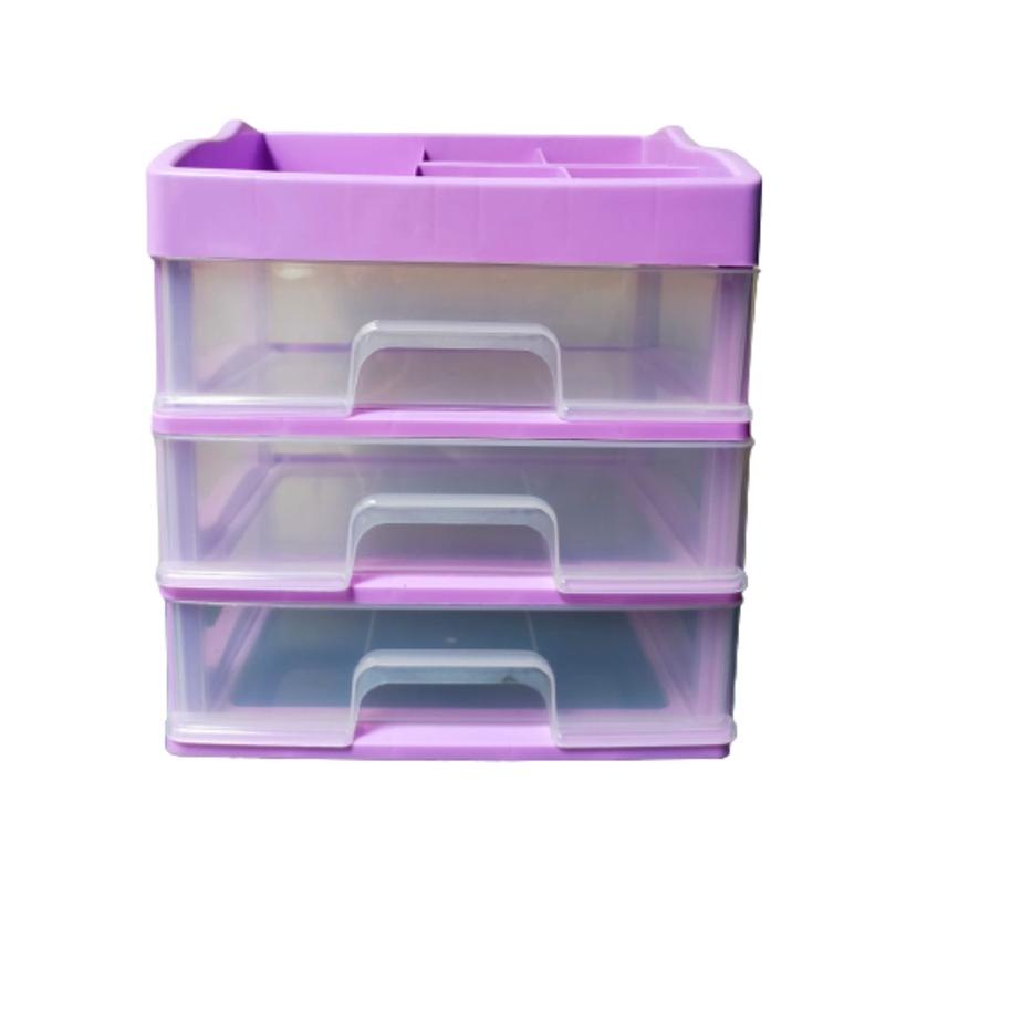 New ン RAK KOSMETIK PLASTIK laci mini jepit karet tempat pernak pernik lucu  kuat