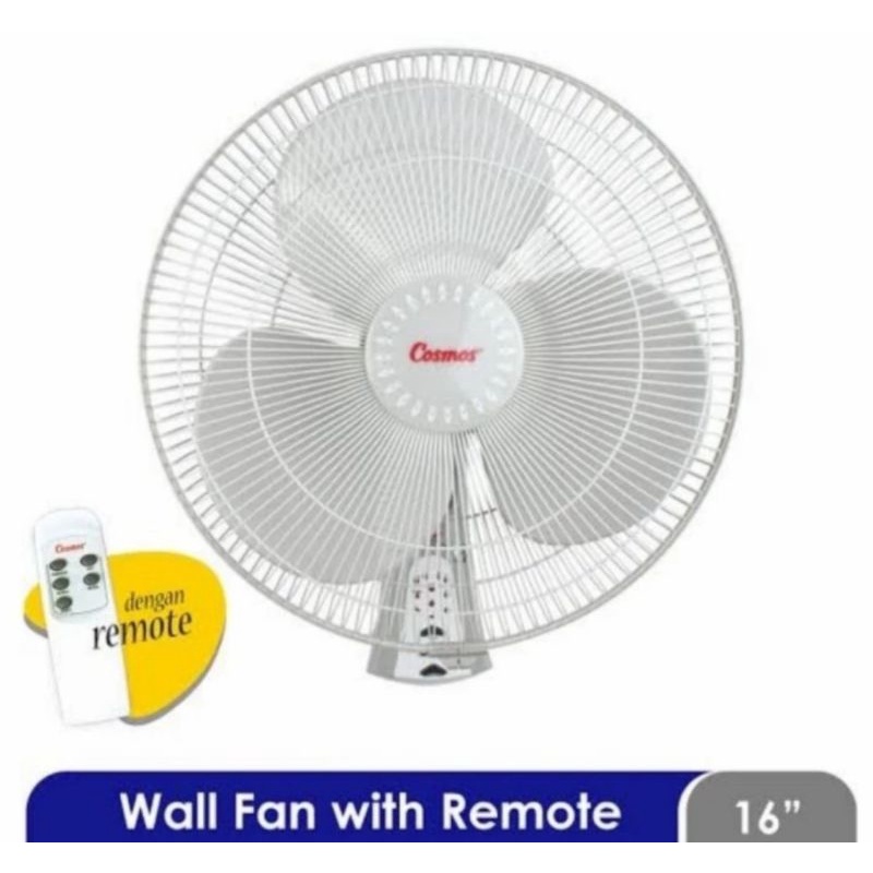 KIPAS DINDING COSMOS REMOTE 16WFGR - WALLFAN COSMOS REMOTE 16 INCH - KIPAS GANTUNG COSMOS REMOT - KI