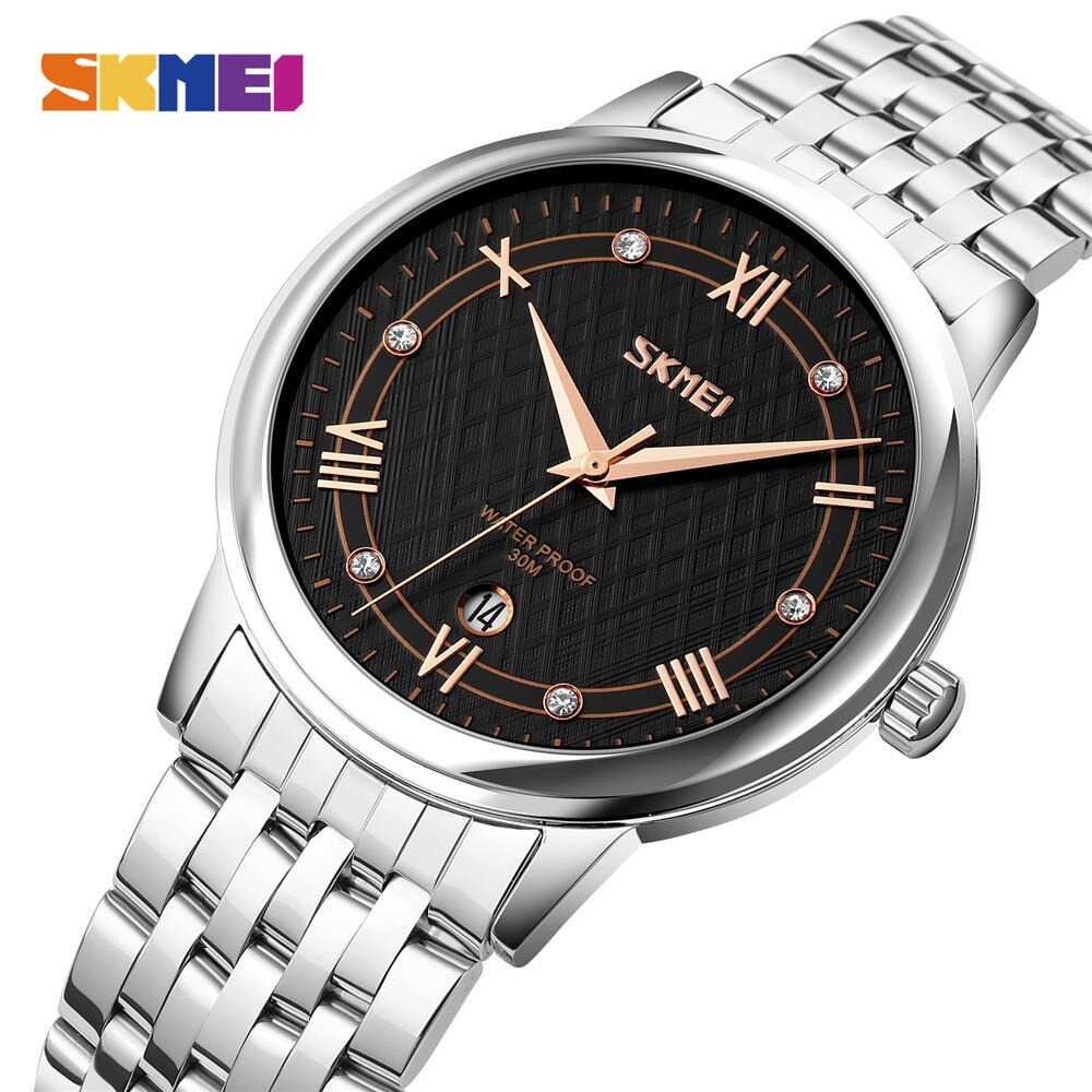 ARS - SKMEI Jam Tangan Analog Wanita Strap Stainless Steel - 9272