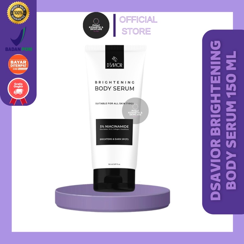 DSAVIOR BODY WHITENING SERUM BPOM HALAL (FREE GIFT)