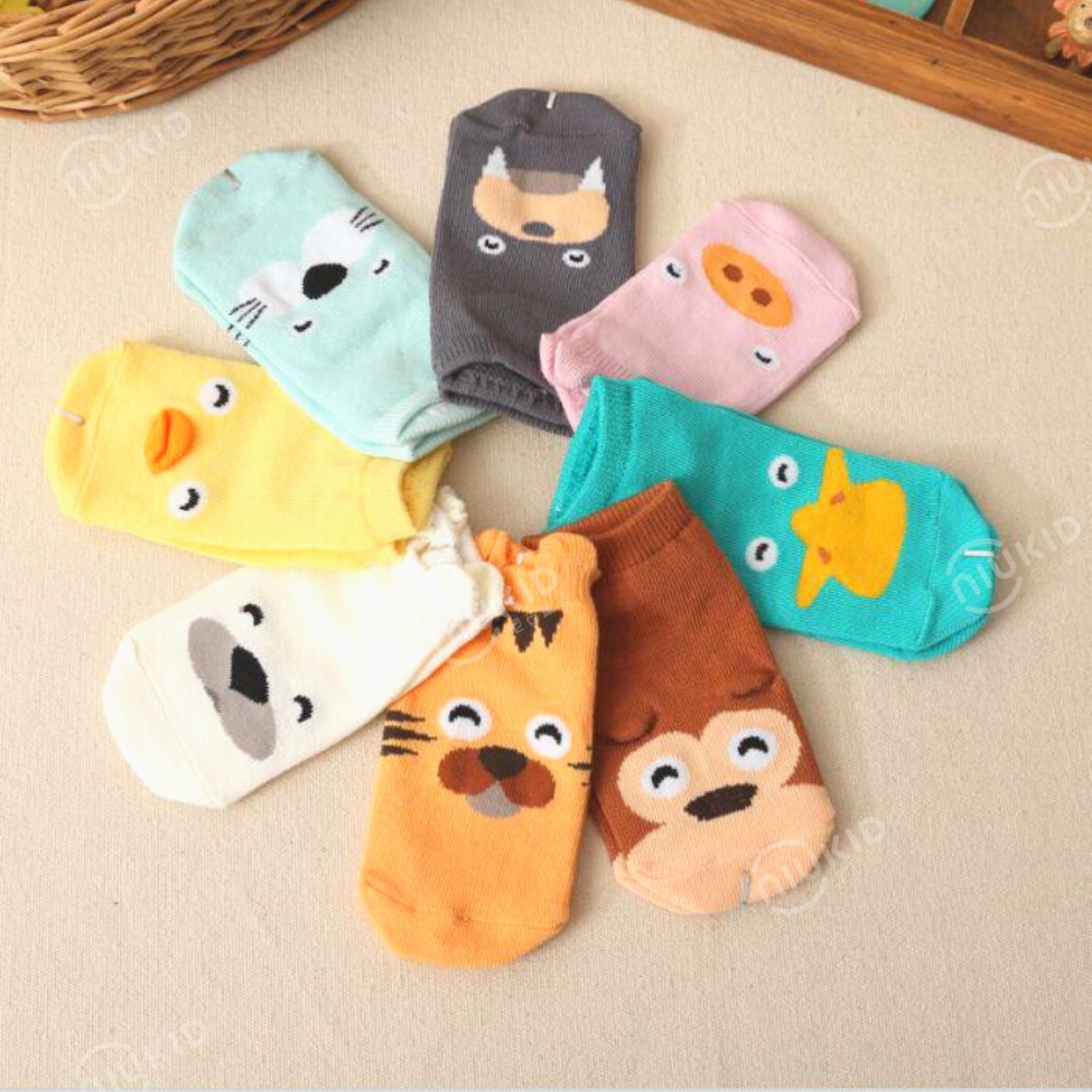 NIUKID KAOS KAKI ANAK BAYI CUTE ANIMAL 3D IMPOR KAOS KAKI KARAKTER PREWALKER ANTI SLIP BABY SOCKS ANIMAL