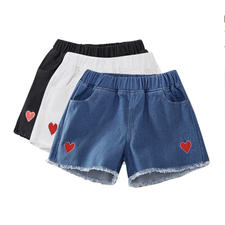 babyfit [2-8thn] LOVED celana jeans anak perempuan hotpants lentur stretch karet celana import jx-0116r