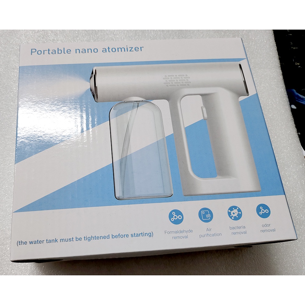 AFABEITA Pistol Semprot Air Disinfection Spray Gun Blue Light 250ml - Z4312 - White