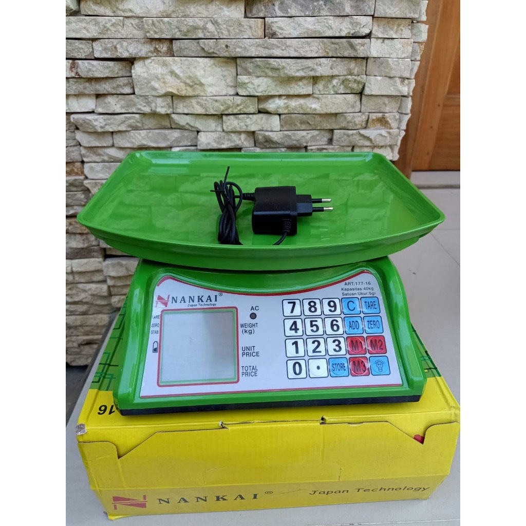 TERLARIS -Timbangan ORI Duduk Digital Murah Timbangan Buah 40KG/ Digital Computing Scale 40kg Double