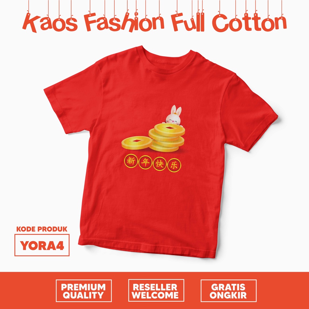 [KAOS ANAK] sincia chinese new year imlek shio rabbit kelinci yora1 yora2 yora3 yora4 yora5