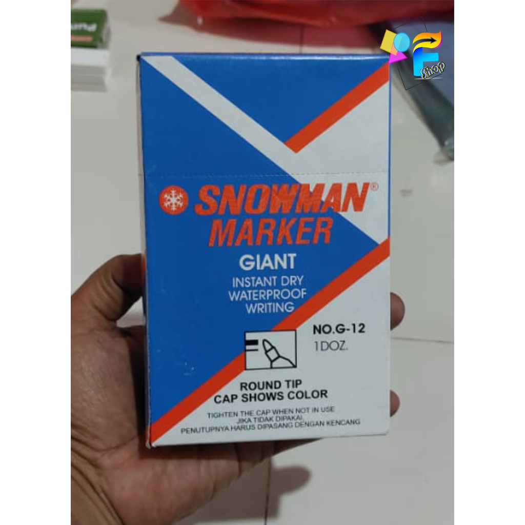 

Spidol Snowman Whiteboard Permanent & No Permanent G12 ORIGINAL