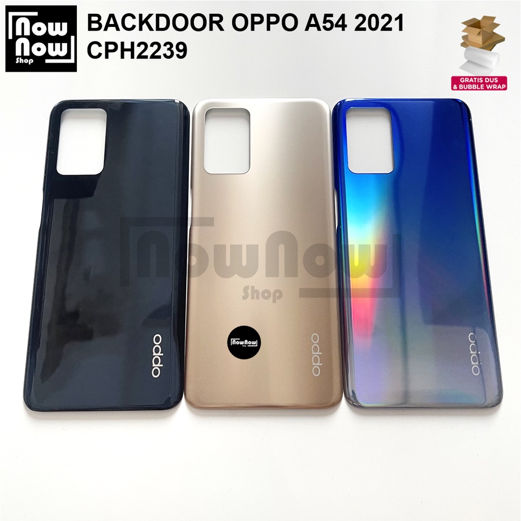Backdoor Tutup Belakang Baterai Oppo A54 2021 CPH2239 Backcover Back Casing Cover Belakang Back Case Kesing