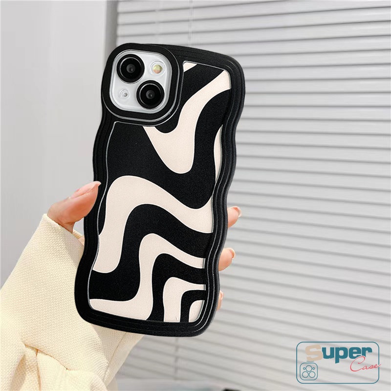 Art Zebra Pattern Phone Case Redmi 12c10 9T 10A 9 9A 9C NFC Redmi Note 10s Note 11s Note10 Note 11 Note 10 Pro Max Plus Note8 Note9 Soft Tpu Wavy Edge Irregular Streak Back Cover