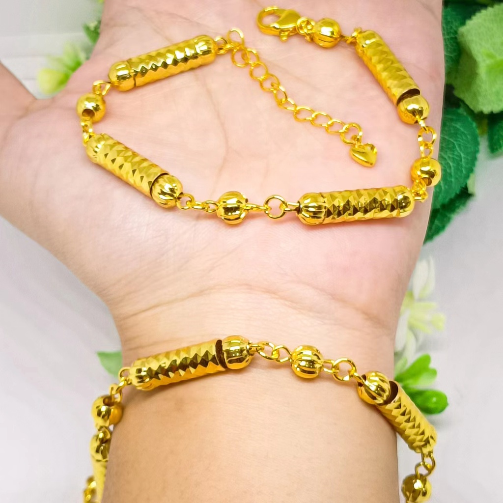 Gelang tangan bangle rantai terbaru xuping perhiasan lapis Emas 24k gold fashion anti karat tidak mudah luntur hadiah ulang tahun