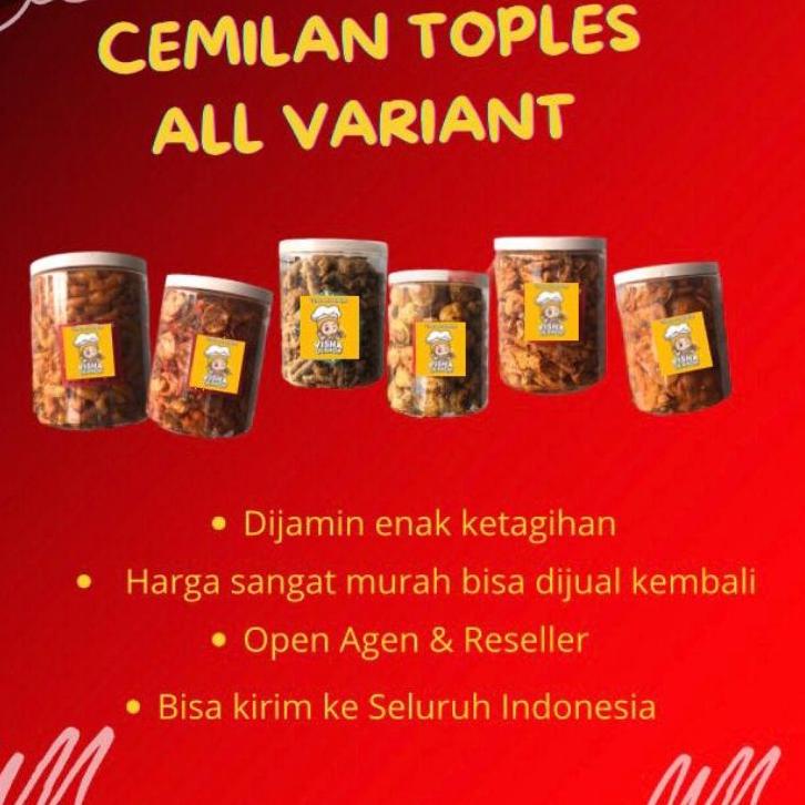 

COD✔️CEMILAN KEMASAN TOPLES KECIL +- 200/250 gram|KD9