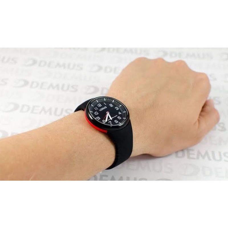 Lorus jam tangan hitam merah RRX47DX-9 | Jam Tangan Pria atau wanita