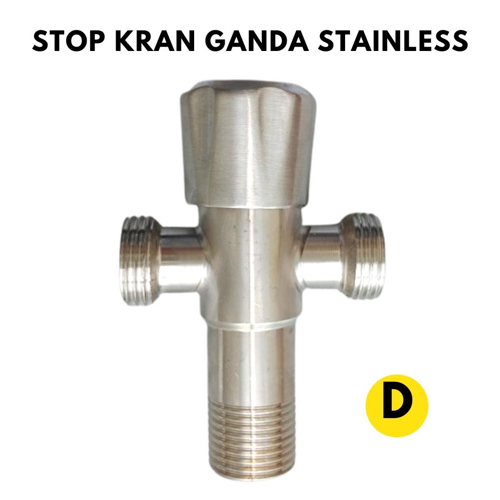 Stop Kran Stainless Stopkran Closet Wastafel SS - Kran Shower 304 -Stop Valve / Stopkran Stainless / Stop kran Kloset / Stop Kran Single BERKUALITAS