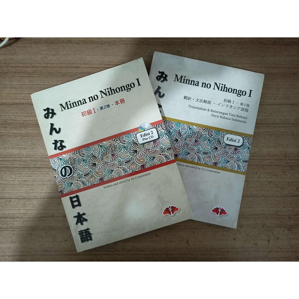 [ORIGINAL] Paket/Set Buku Minna no Nihongo 1 (2 Buku + 1 CD)