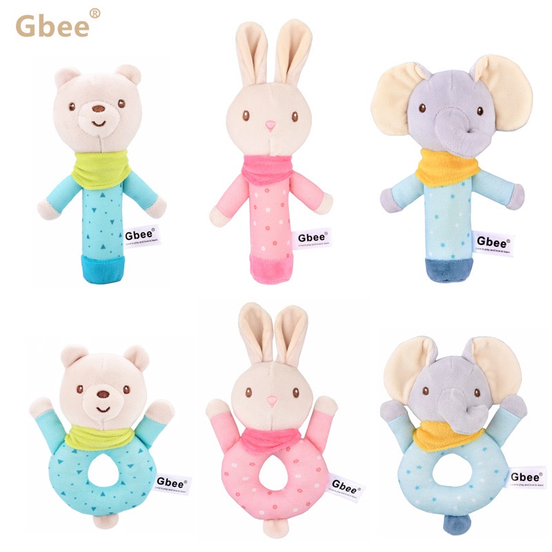 ANIMAL RATTLE SET | Mainan rattle stick donut tangan bayi | mainan bayi gigit tangan