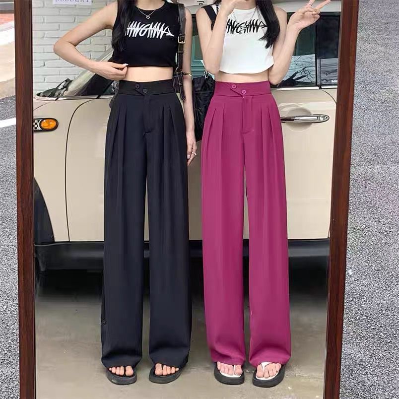Kulot Cott Import Premium Highwaist Celana Pinggang Karet Highwaist Loose Pants Panjang E05
