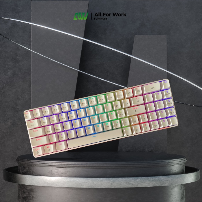 AJAZZ Gaming Keyboard Wireless Mechanical 68 Three-Modo AK692