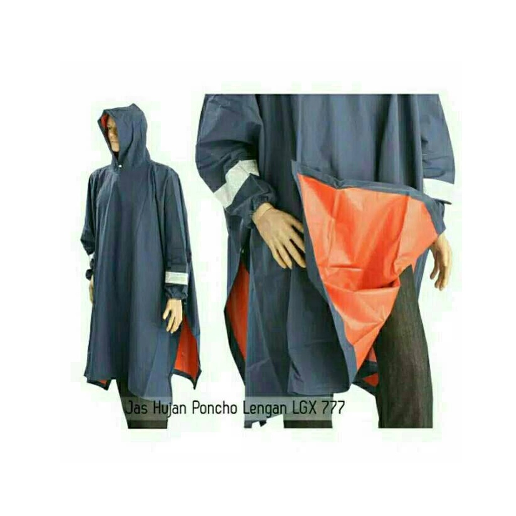 Jas hujan Ponco Lengan Karet Penguin LGX 777 TEBAL