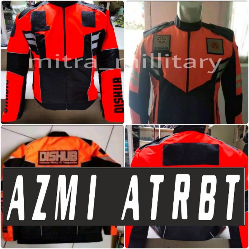JAKET DISHUB ORANGE TERBARU/JAKET POLOSAN MURAH/JAKET MOTOR OREN