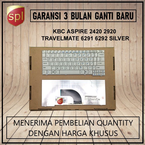 Keyboard Acer Aspire 2420 2920 6291 6292 Travelmate silver