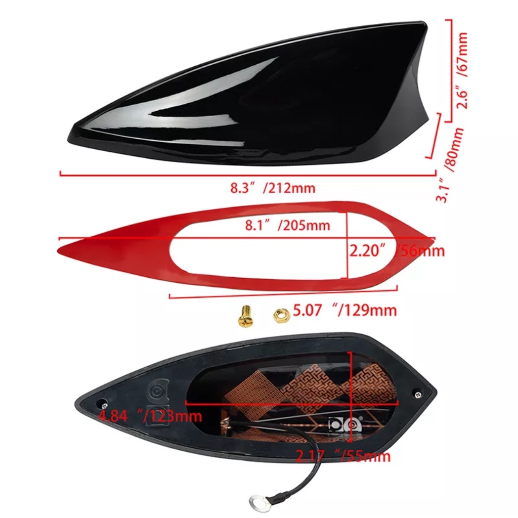 Antena Radio Sirip Hiu / Shark Fin Antenna Auto Signal Radio
