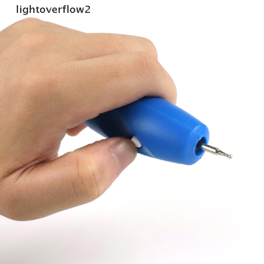 (lightoverflow2) Pen Ukir Elektrik Mini DIY Untuk Perhiasan / Plastik / Metal / Kayu / Kaca