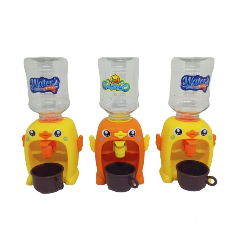 Mainan Anak Galon Air Portable Mini Water Dispenser Mini Galon Portable Anak Bentuk Bebek