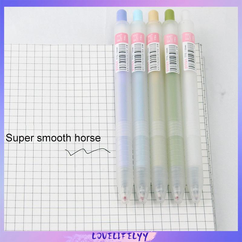 

Pena Air Tipe Dorong Buram Transparan 0.5mm Pena Karbon Peluru Pena Gel Mahasiswa Kreatif -LOY