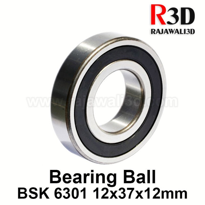 Ball Bearing BSK 6301RS 6301 Rs 12x37x12mm OD 37mm ID 12mm