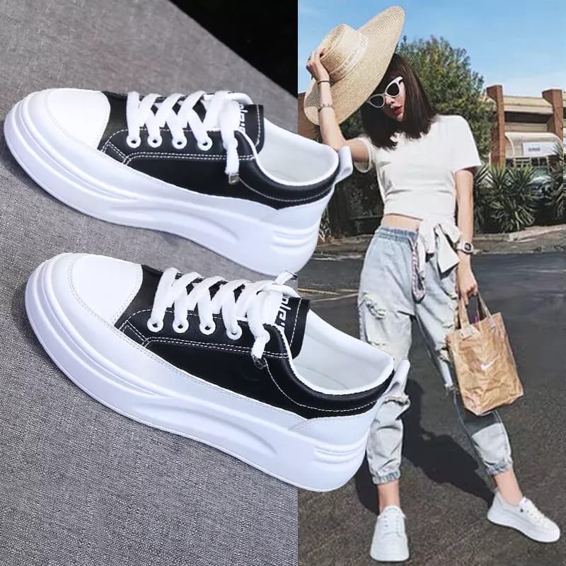 Diata Sepatu Sneakers wanita casual polos pelma