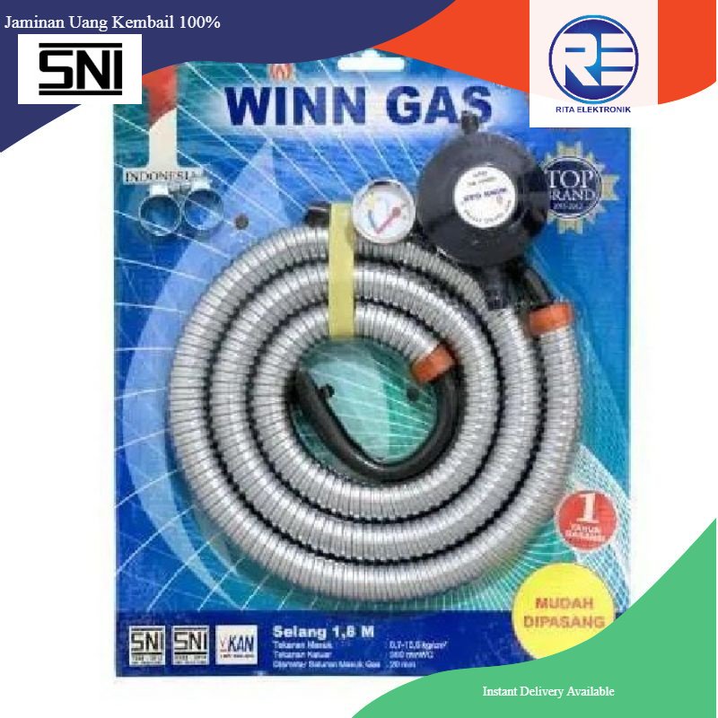 Selang dan Regulator Win Gas W 298 M