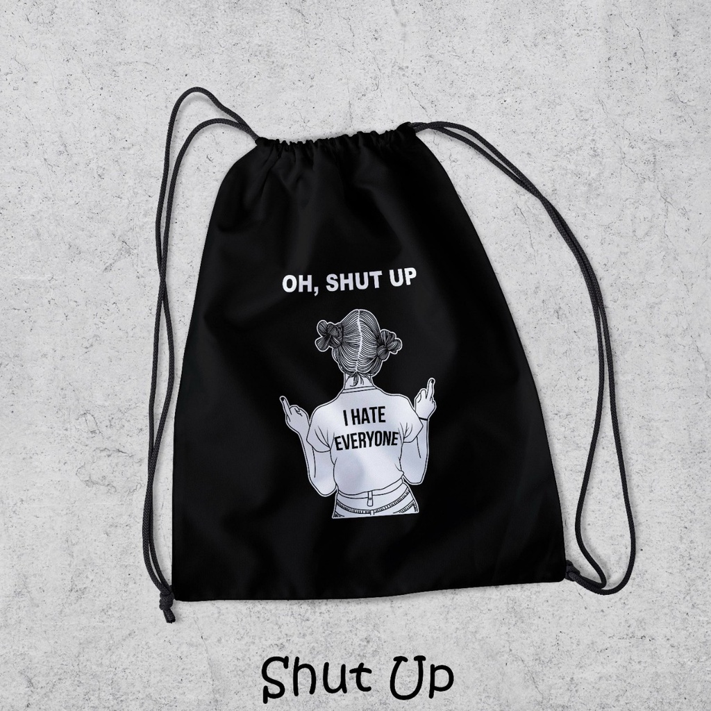 ZCO - Tas Serut Multifungsi Untuk Olahraga Sekolah Futsal Basket Berenang Tas Serut Stussy