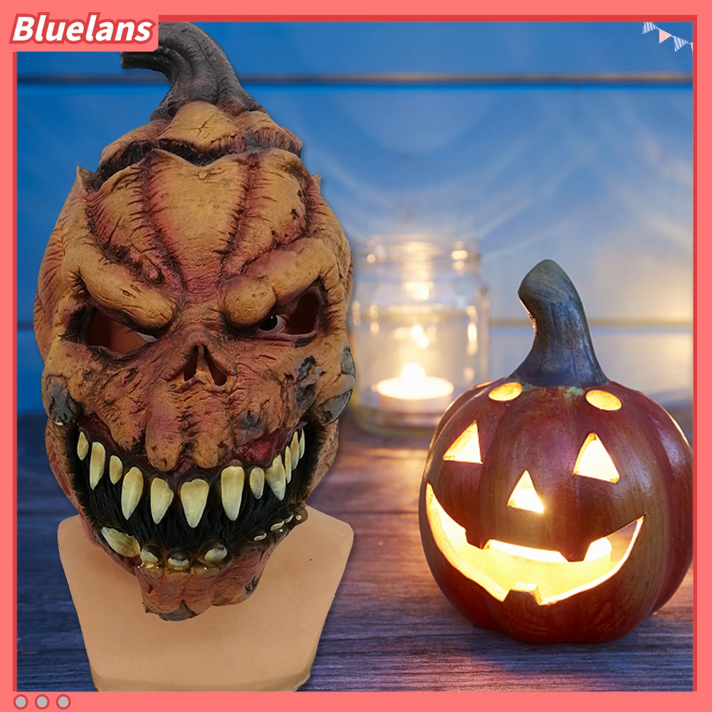 Masker Penutup Wajah Bentuk Labu Halloween