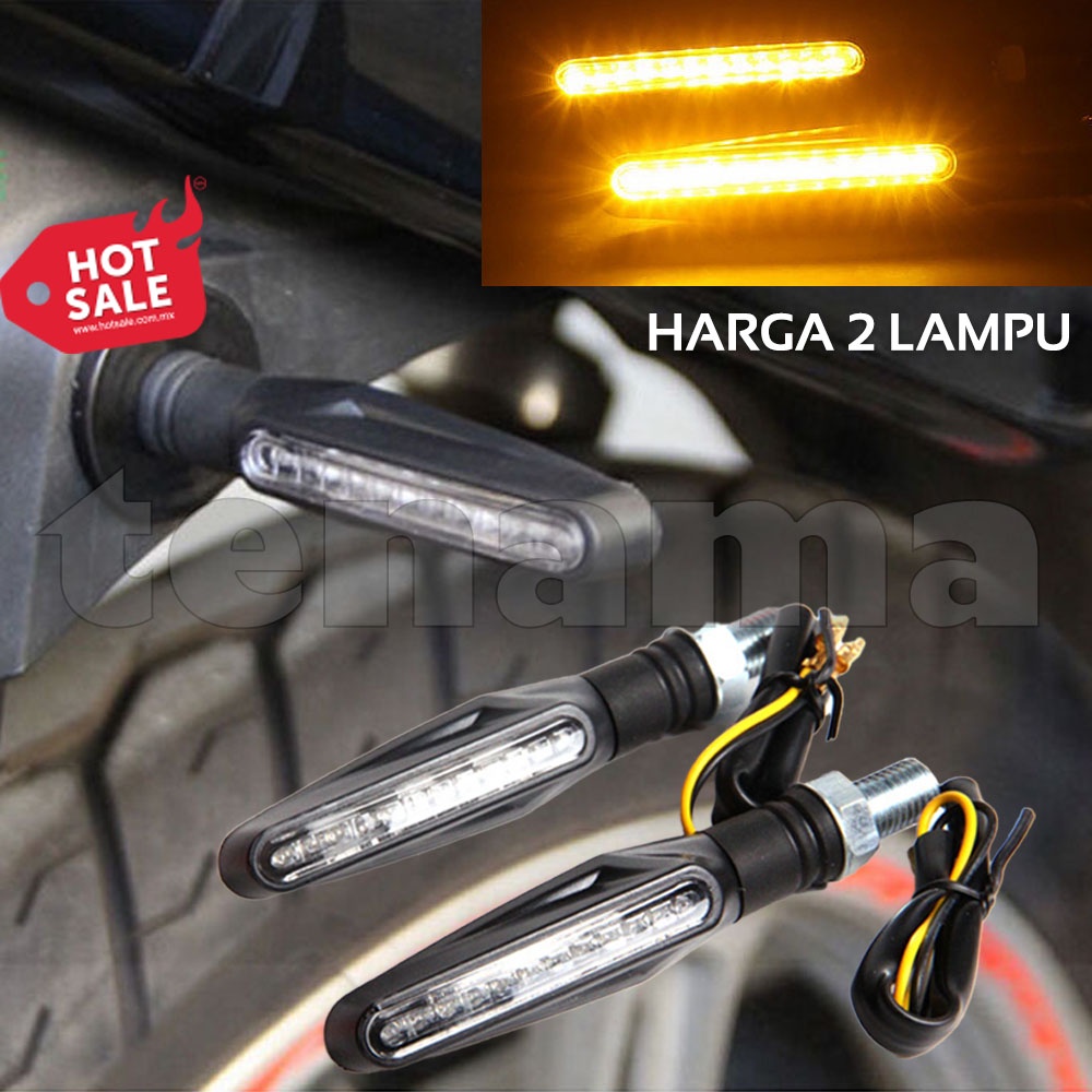 Lampu Sein LED Buat Motor Model Sporty 2 pcs