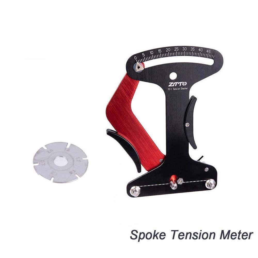 Lanfy Spoke Tension Meter Tahan Lama MTB Jalan Aluminium alloy Tensiometer Alat Ukur Reparasi Sepeda Alat Pelek Penyesuaian Rim Akurat Roda Jari Jari Cek Roda Sepeda Rim Adjuster