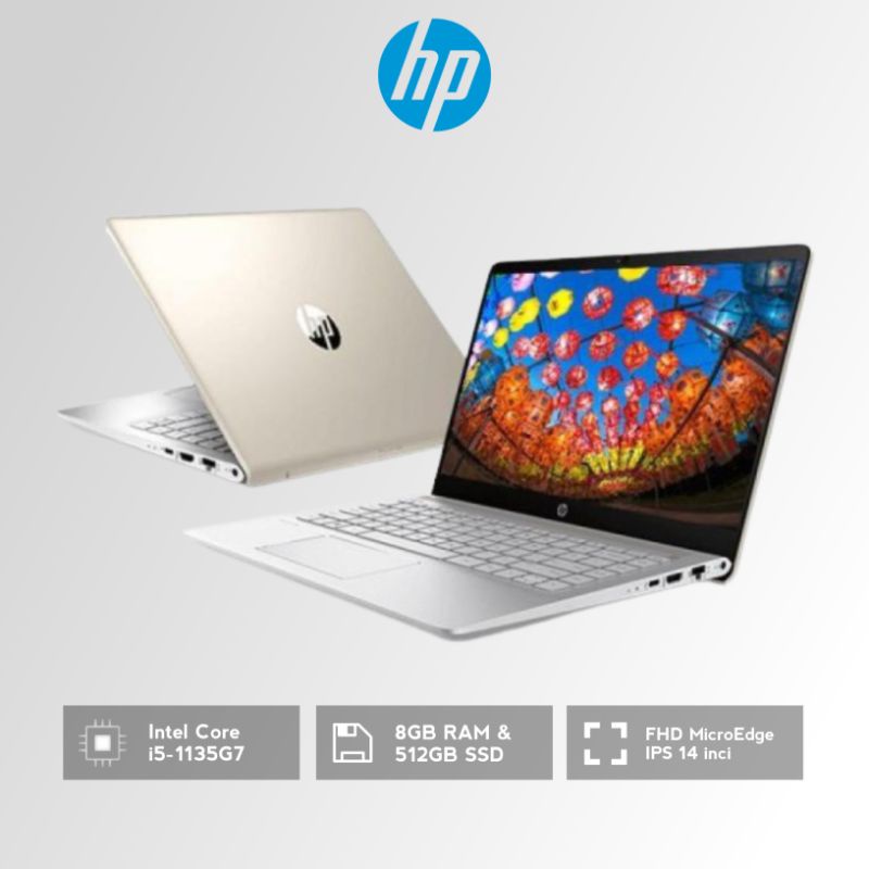 Laptop Hp 14S DQ2052TU/DQ2053TU Intel Core i5 gen11 | Ram 8GB & SSD 512GB | Layar 24inci FHD IPS