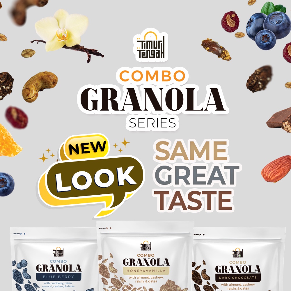 Granola Blueberry Premium Timur Tengah Sereal Makanan Sehat Premium Quality