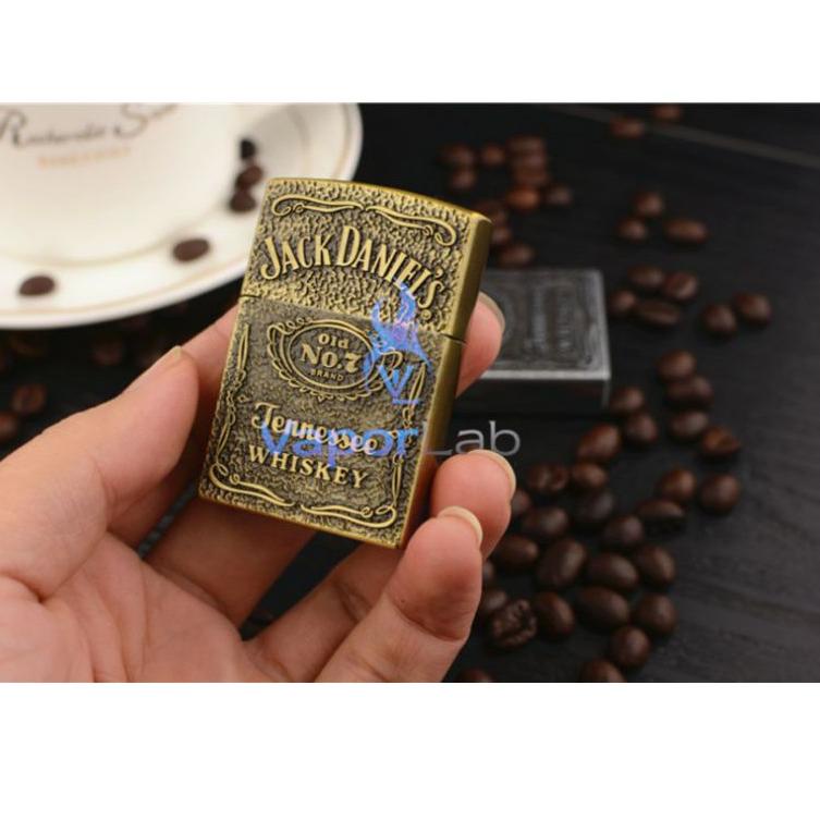 MALL mancis korek api gas isi ulang model zippo logo JD unik murah keren