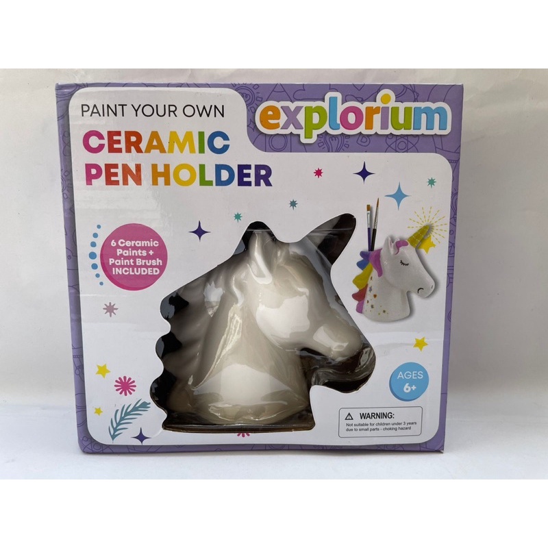 

unicorn keramik pen holder