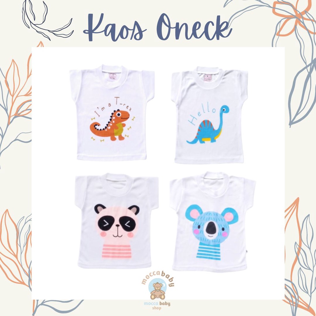 MBSS - ONECK KAOS Harian Karakter Anak Kids SIZE 0-4 Tahun / Kaos Anak Motif Kartun Unisex / ONECK3