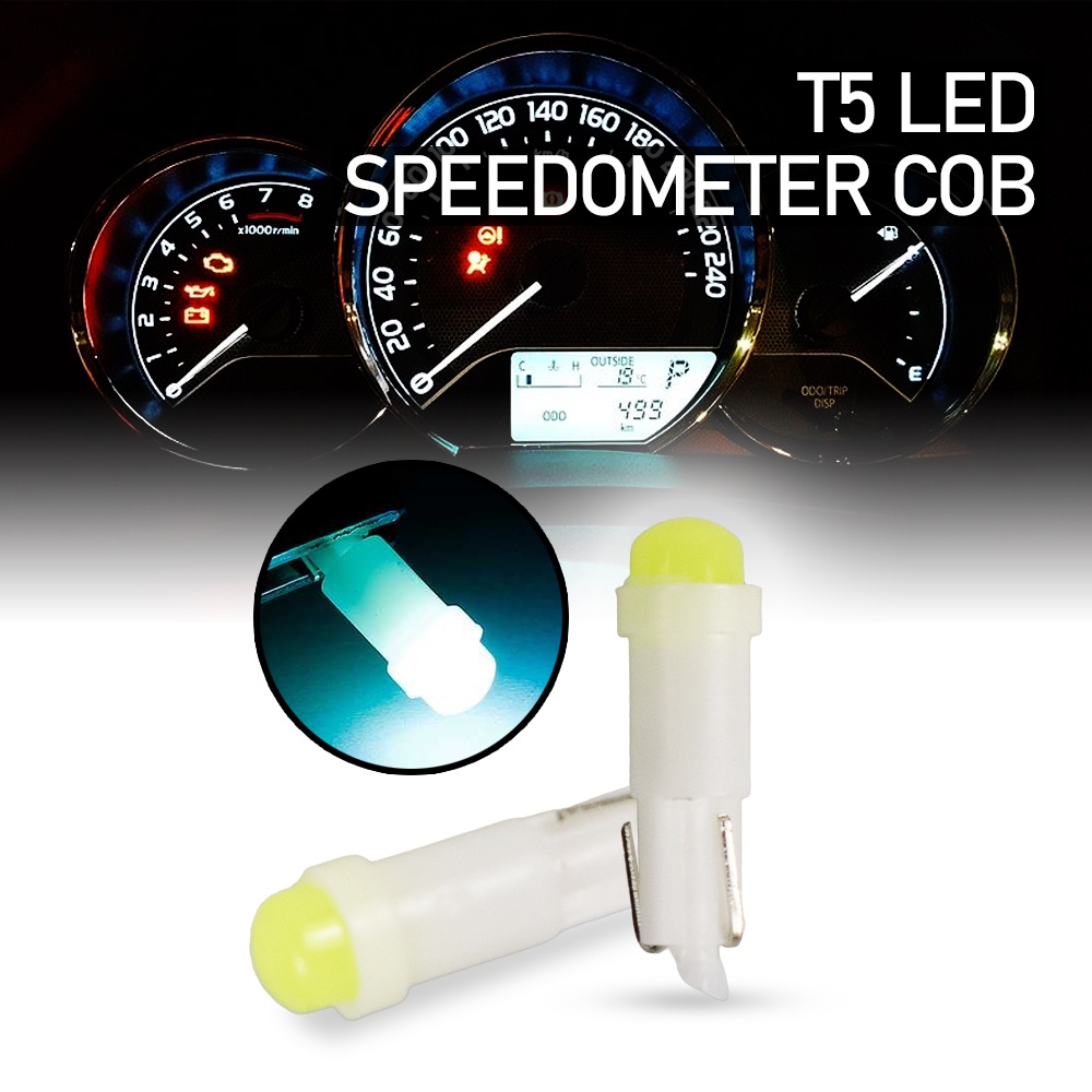 G8UI Lampu Speedometer Mobil T5 Cob 1 Pcs - Abh04 - White Or-i