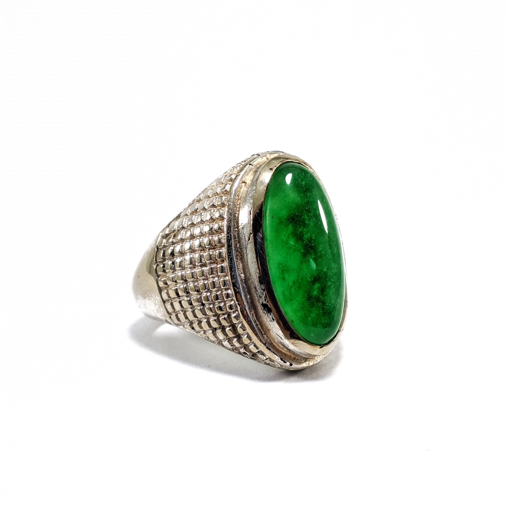 Cincin Batu Akik Natural Jade It Jade Giok Burma