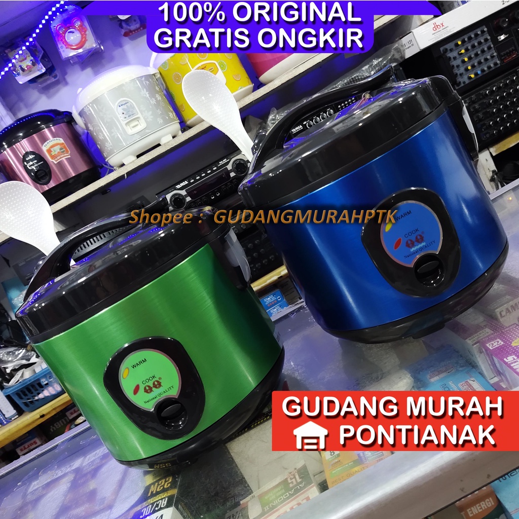Ricecooker National Quality QQ Penanak Nasi sekaligus penghangat menghangatkan warm