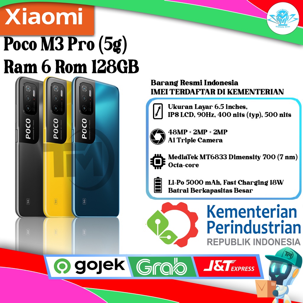 Xiaomi Poco M3 Pro 5G Ram 6 Rom 128GB